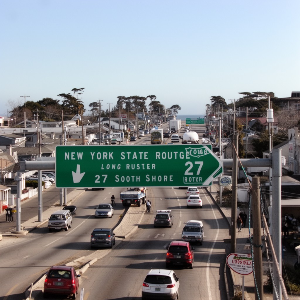AI-generated illustration of New York State Route 27