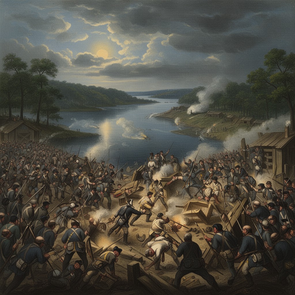AI-generated illustration of Battle of Stony Point