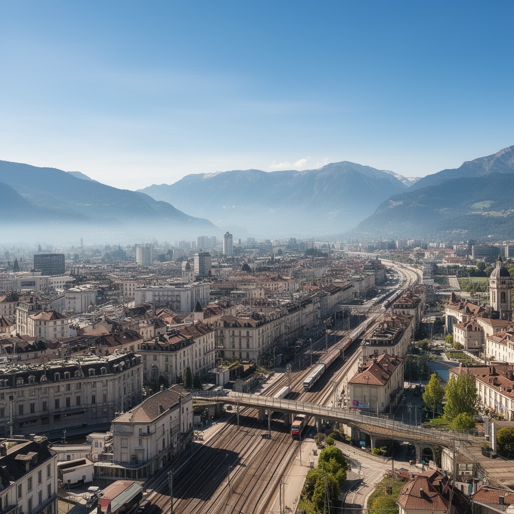 AI-generated illustration of Annemasse