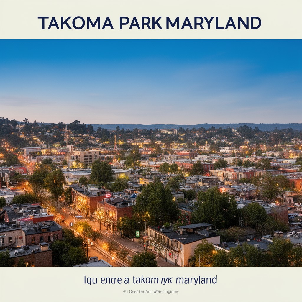 AI-generated illustration of City of Takoma Park, Maryland