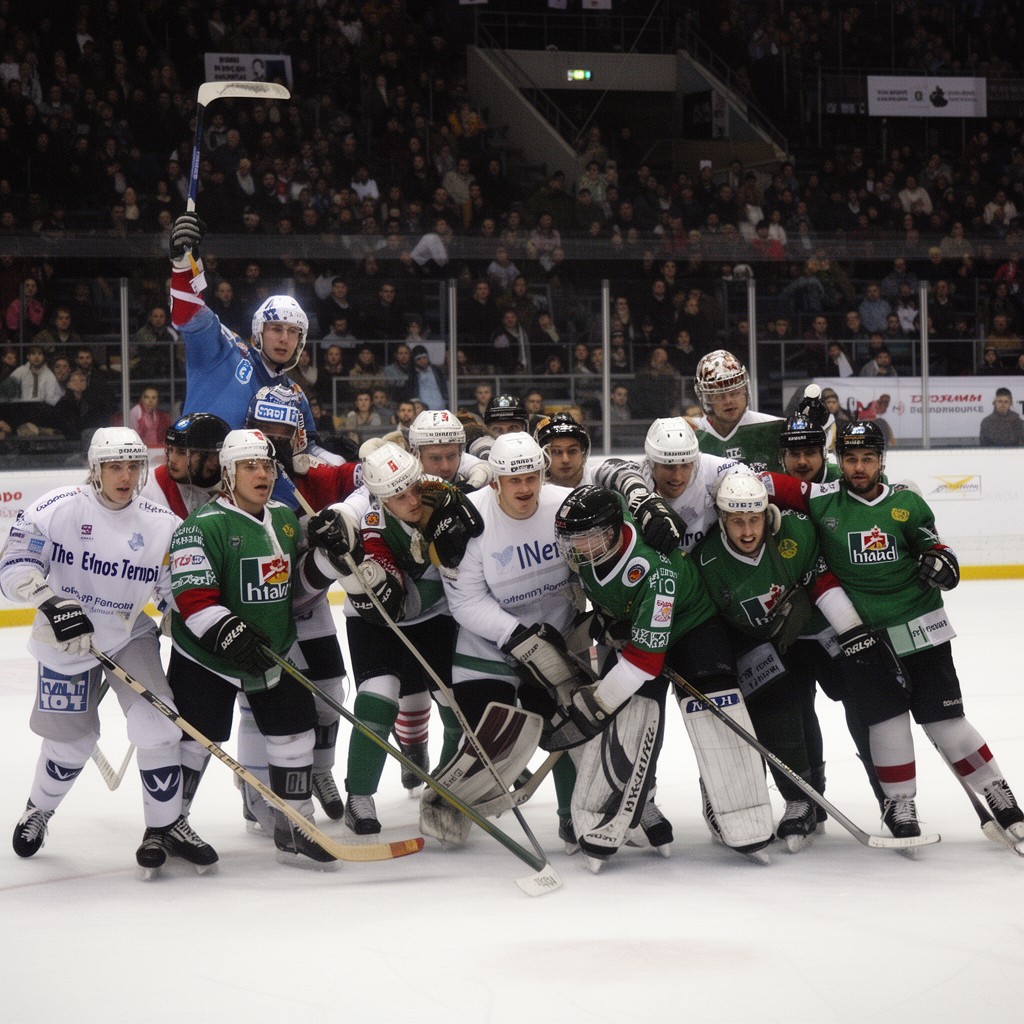 AI-generated illustration of European Ice Hockey Championships