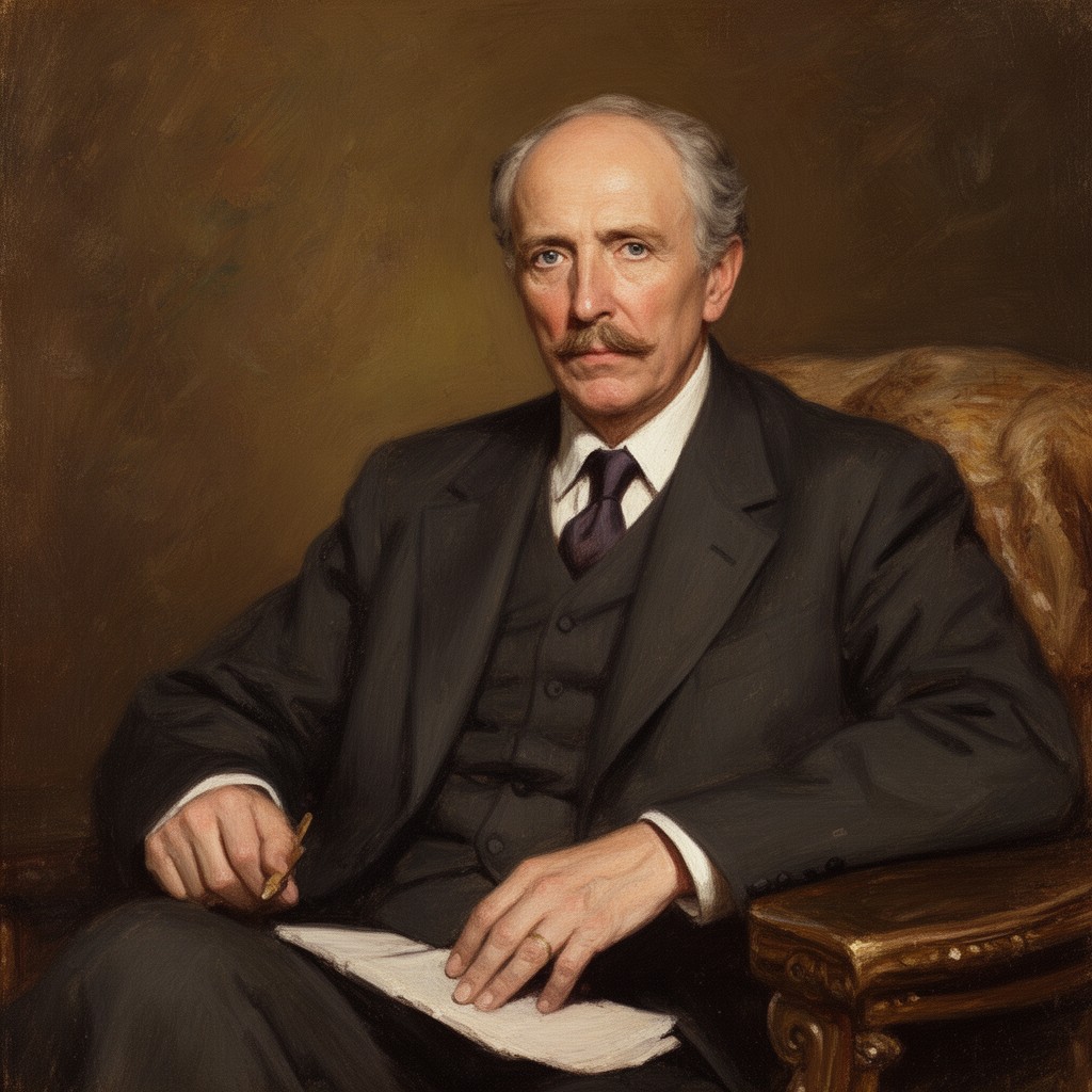 AI-generated illustration of Henry James