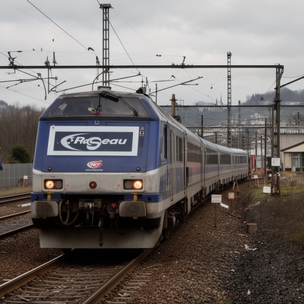 AI-generated illustration of SNCF Réseau