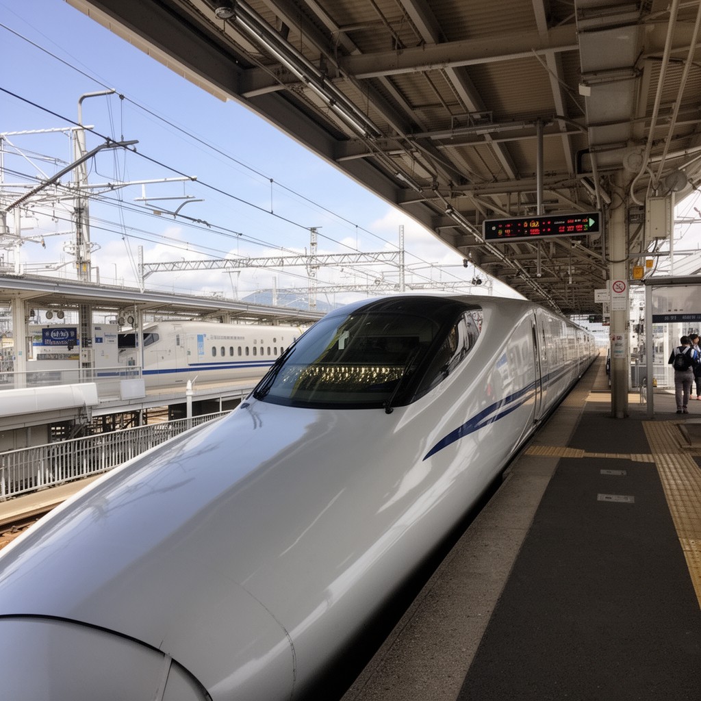 AI-generated illustration of Kyushu Shinkansen