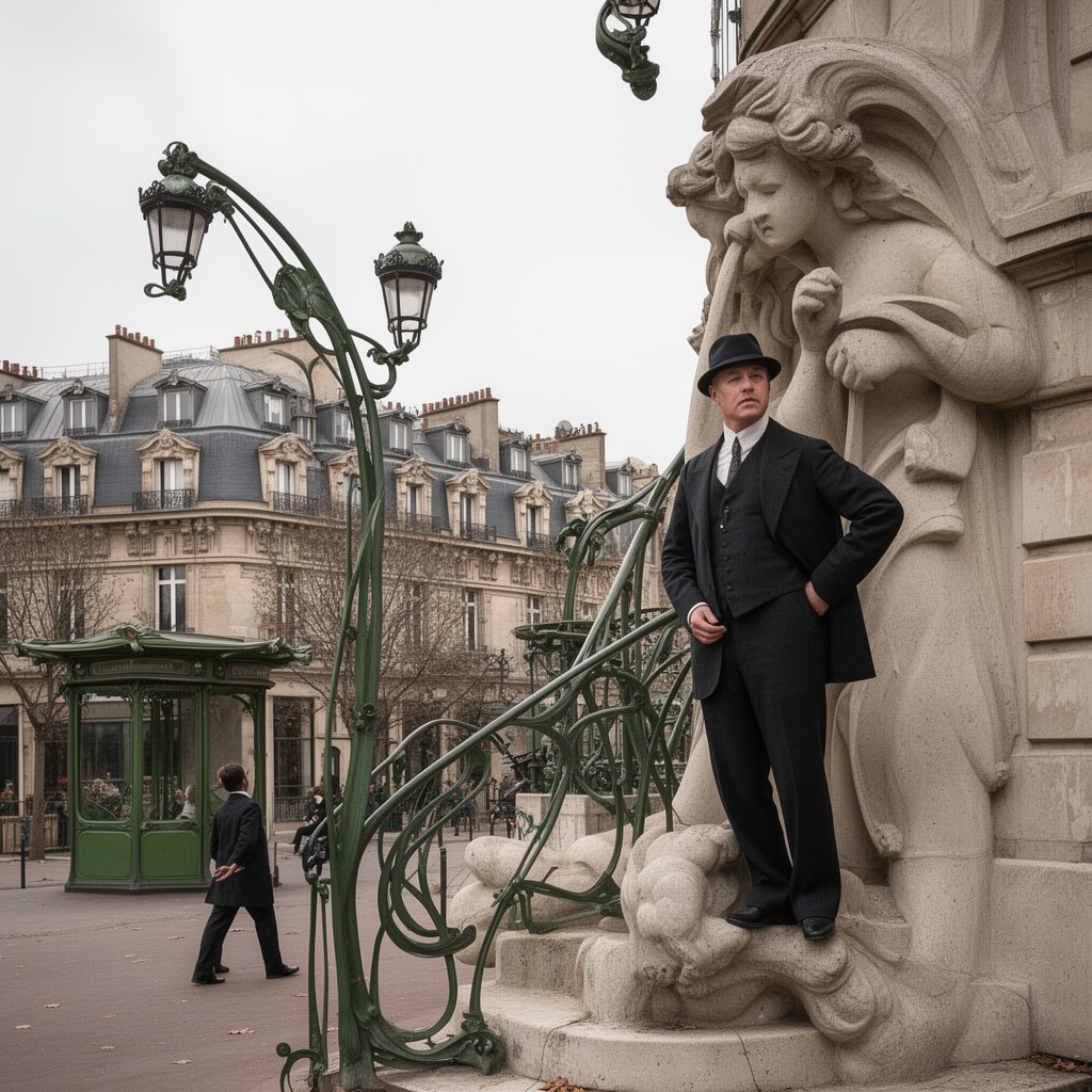 AI-generated illustration of Hector Guimard