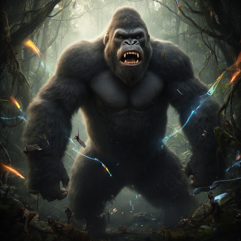 AI-generated illustration of King Kong franchise