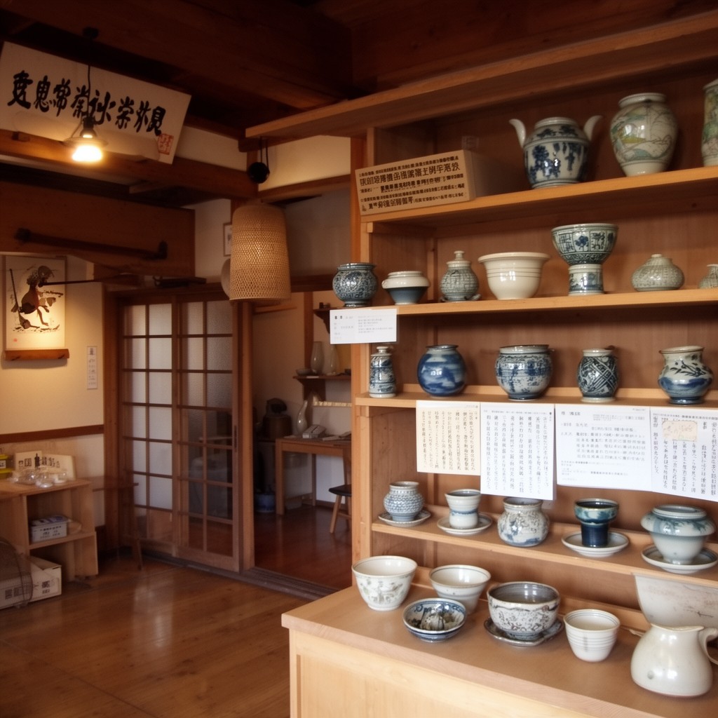 AI-generated illustration of Tsuboya Pottery Museum