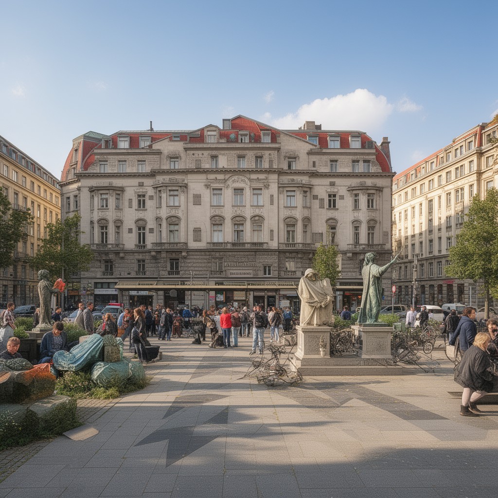 AI-generated illustration of Bayerischer Platz