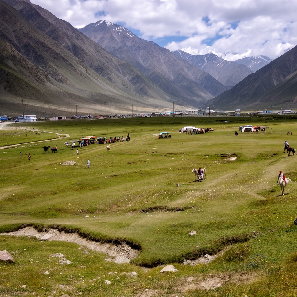 AI-generated illustration of Shandur Pass