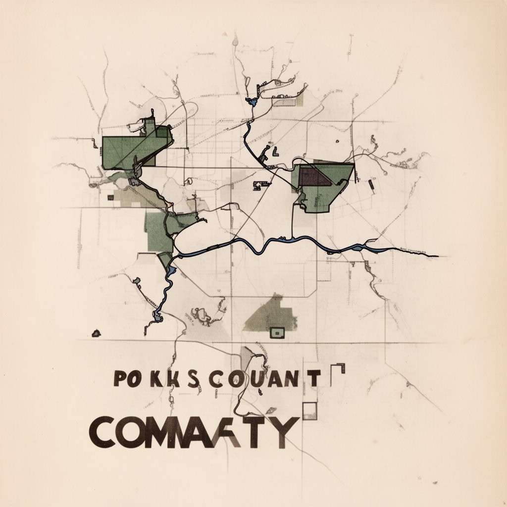 AI-generated illustration of Polk County, Iowa
