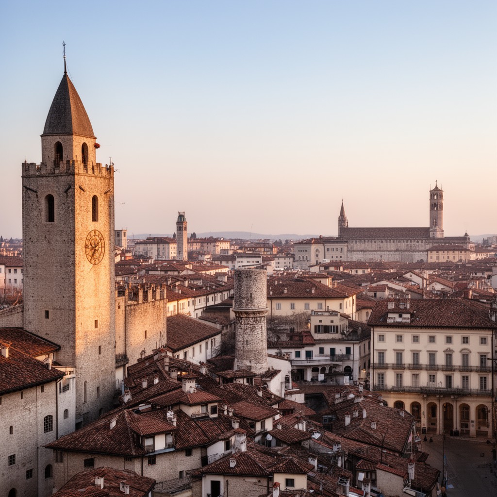AI-generated illustration of Udine