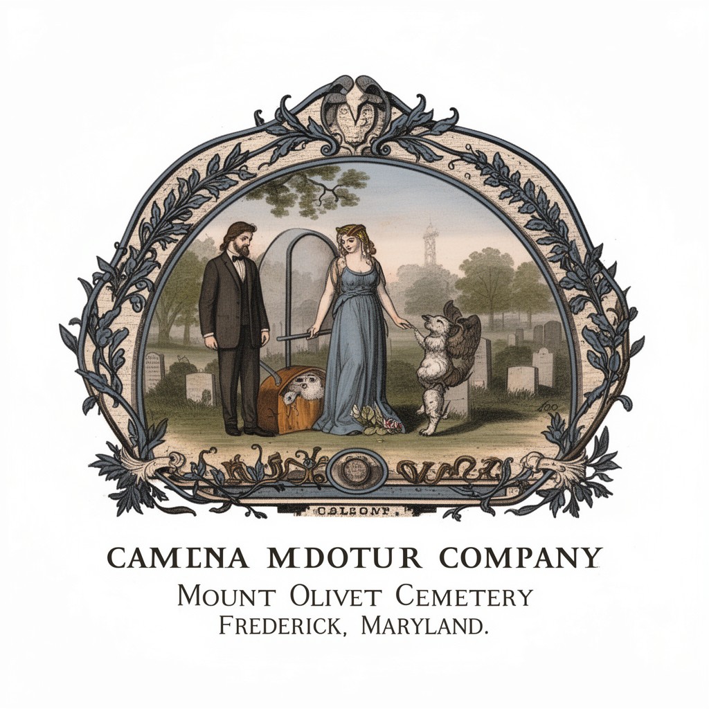 AI-generated illustration of Mount Olivet Cemetery Company
