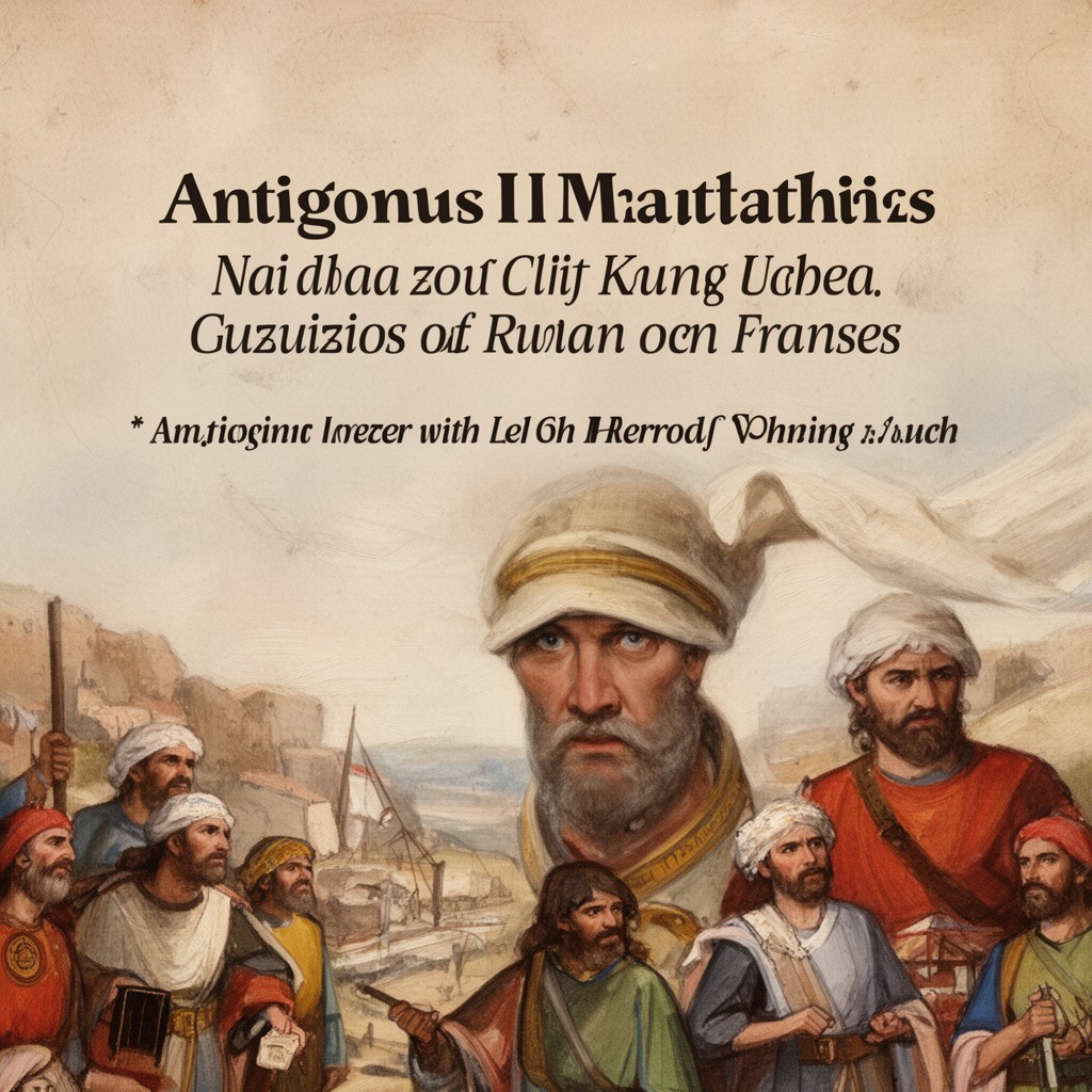 AI-generated illustration of Antigonus II Mattathias