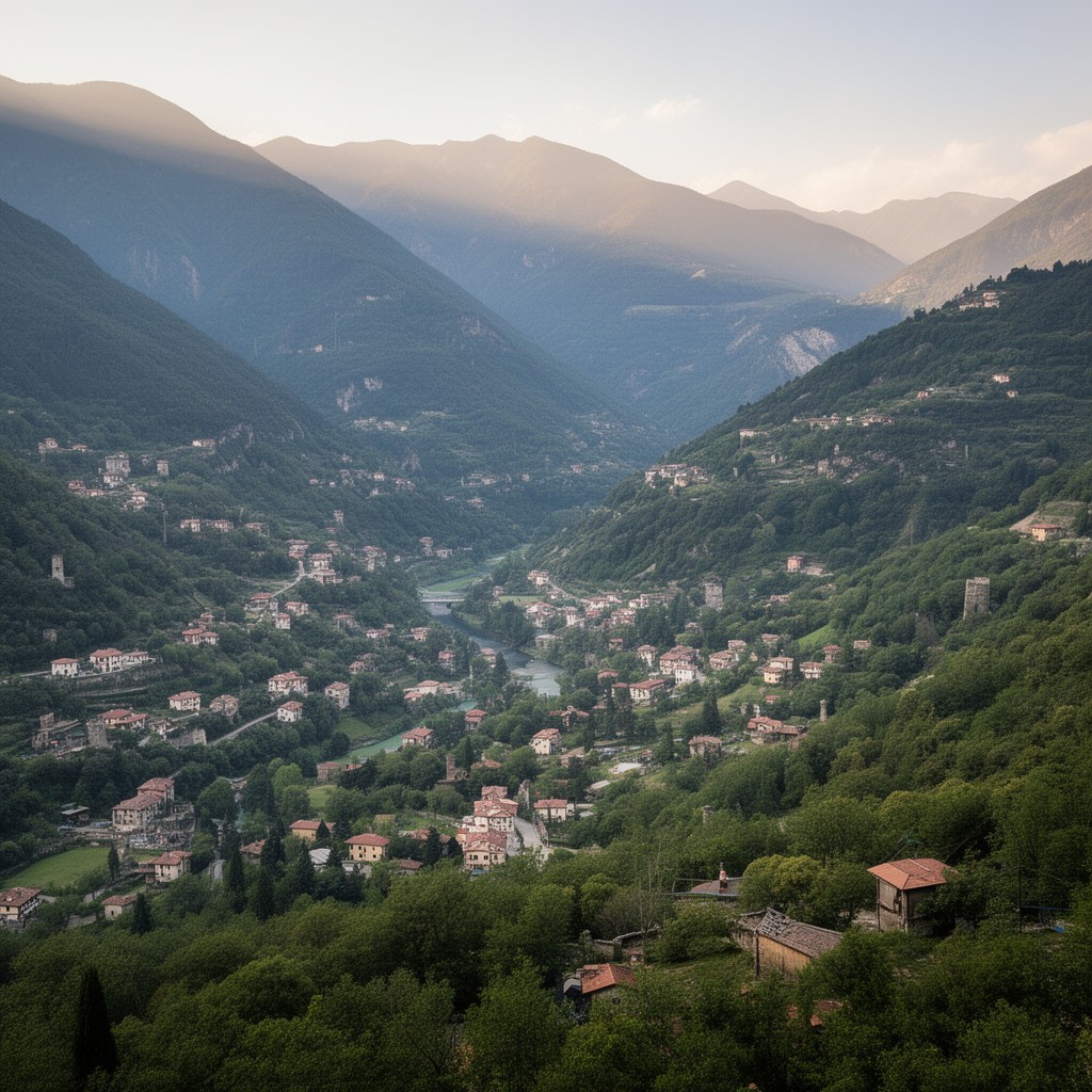 AI-generated illustration of Valle d’Intelvi
