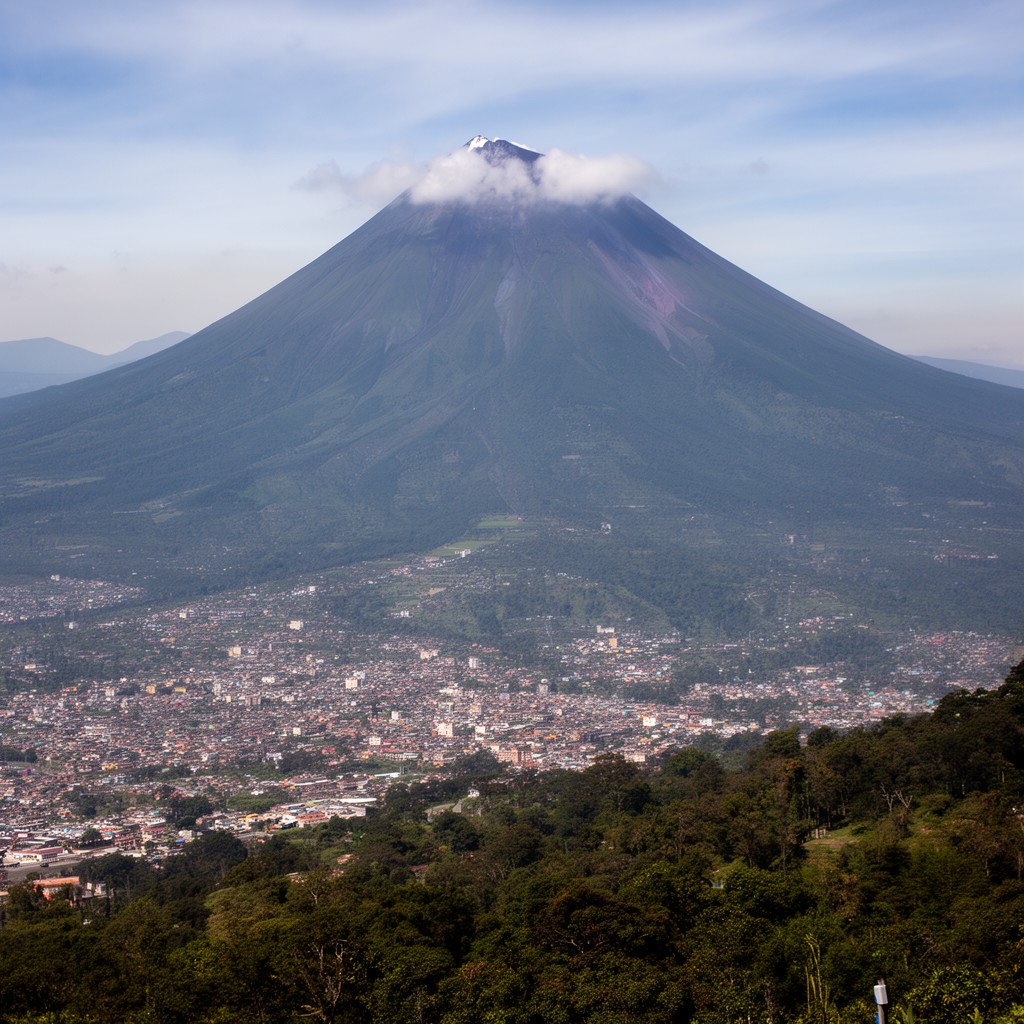 AI-generated illustration of San Salvador Volcano