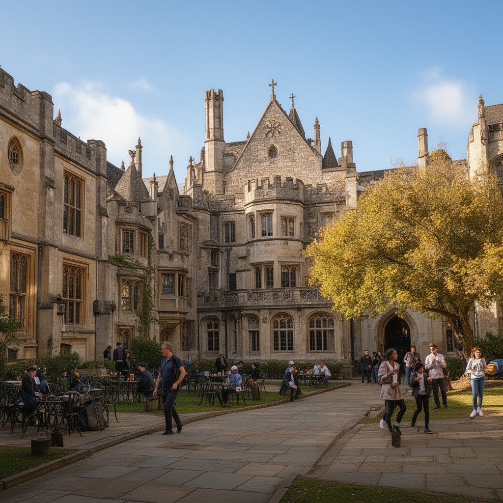 AI-generated illustration of Caius Court