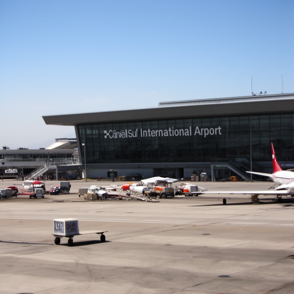 AI-generated illustration of Carriel Sur International Airport