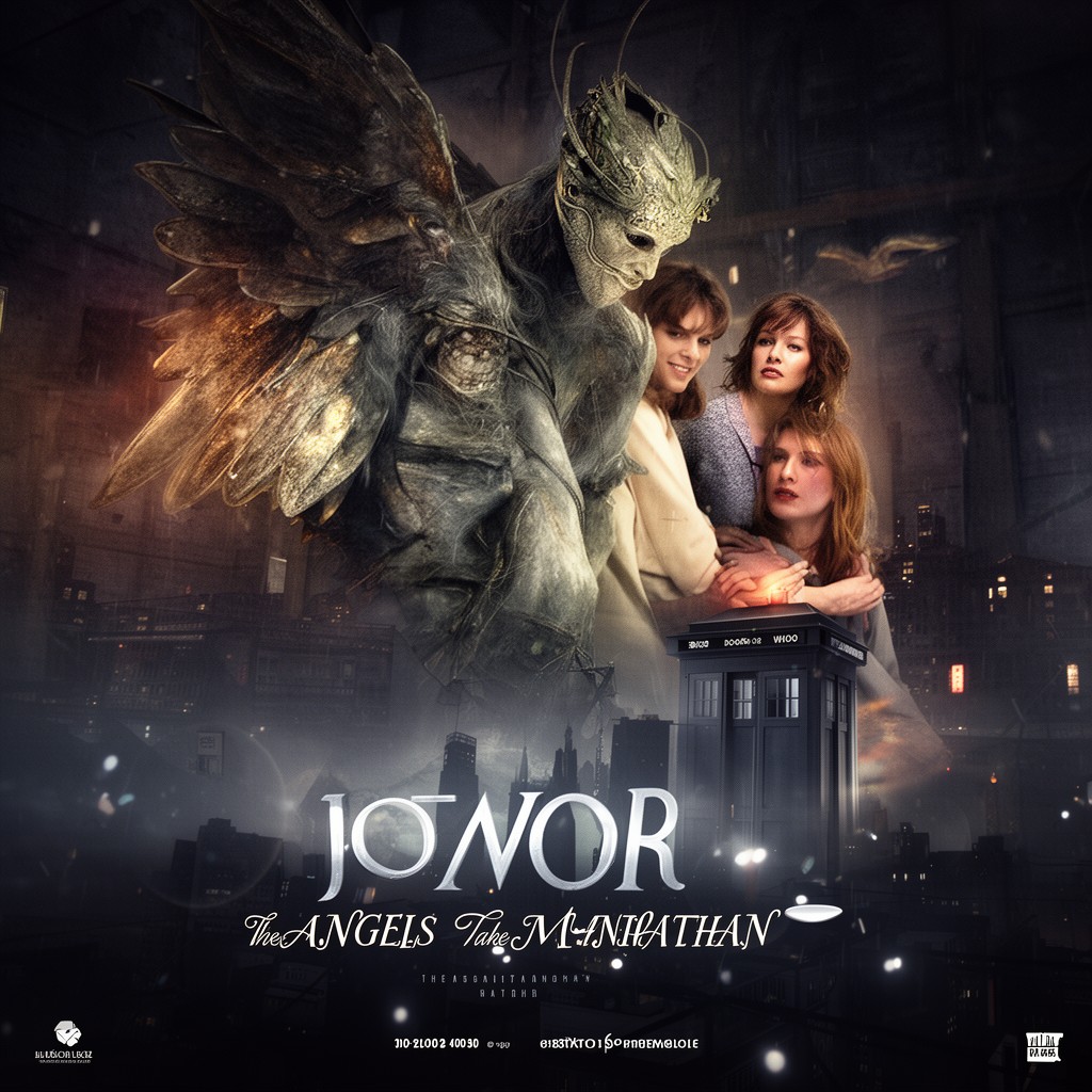 AI-generated illustration of Doctor Who episode "The Angels Take Manhattan"