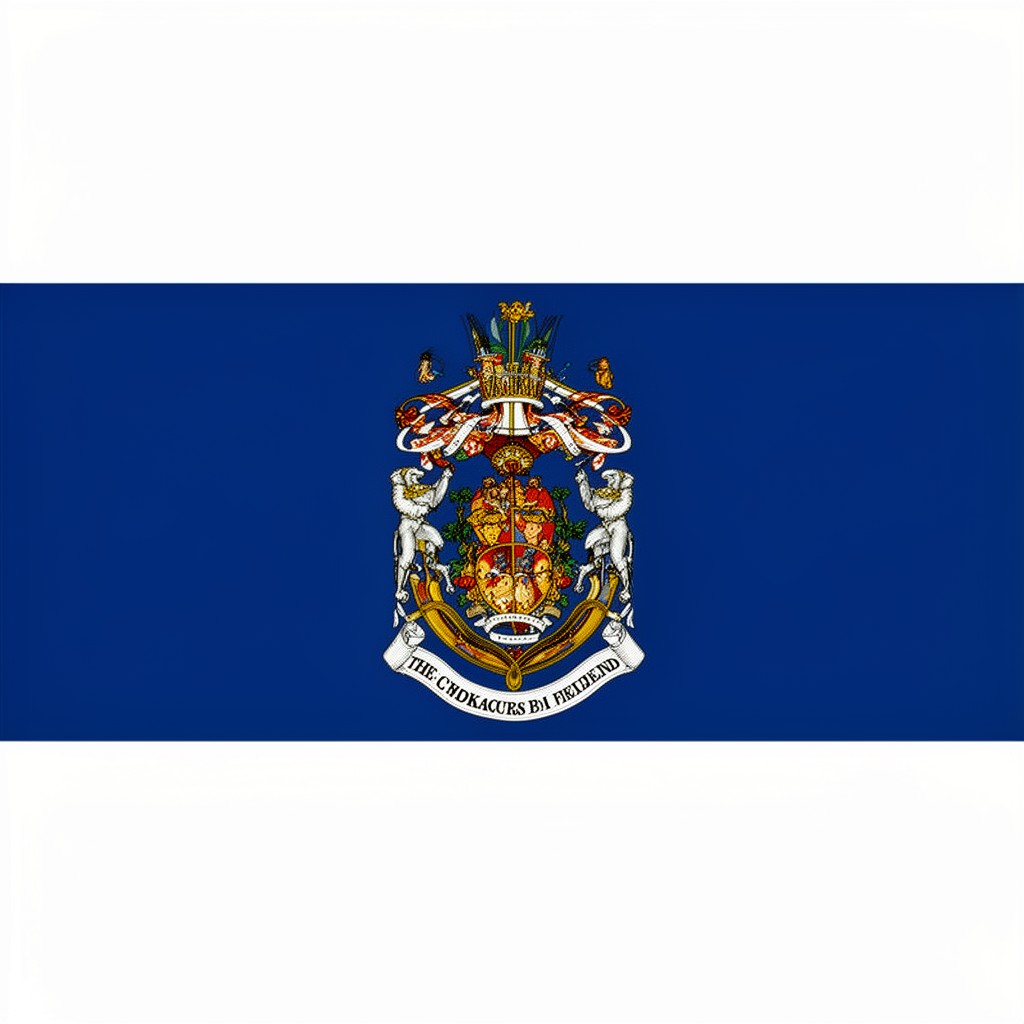 AI-generated illustration of Flag of the Falkland Islands