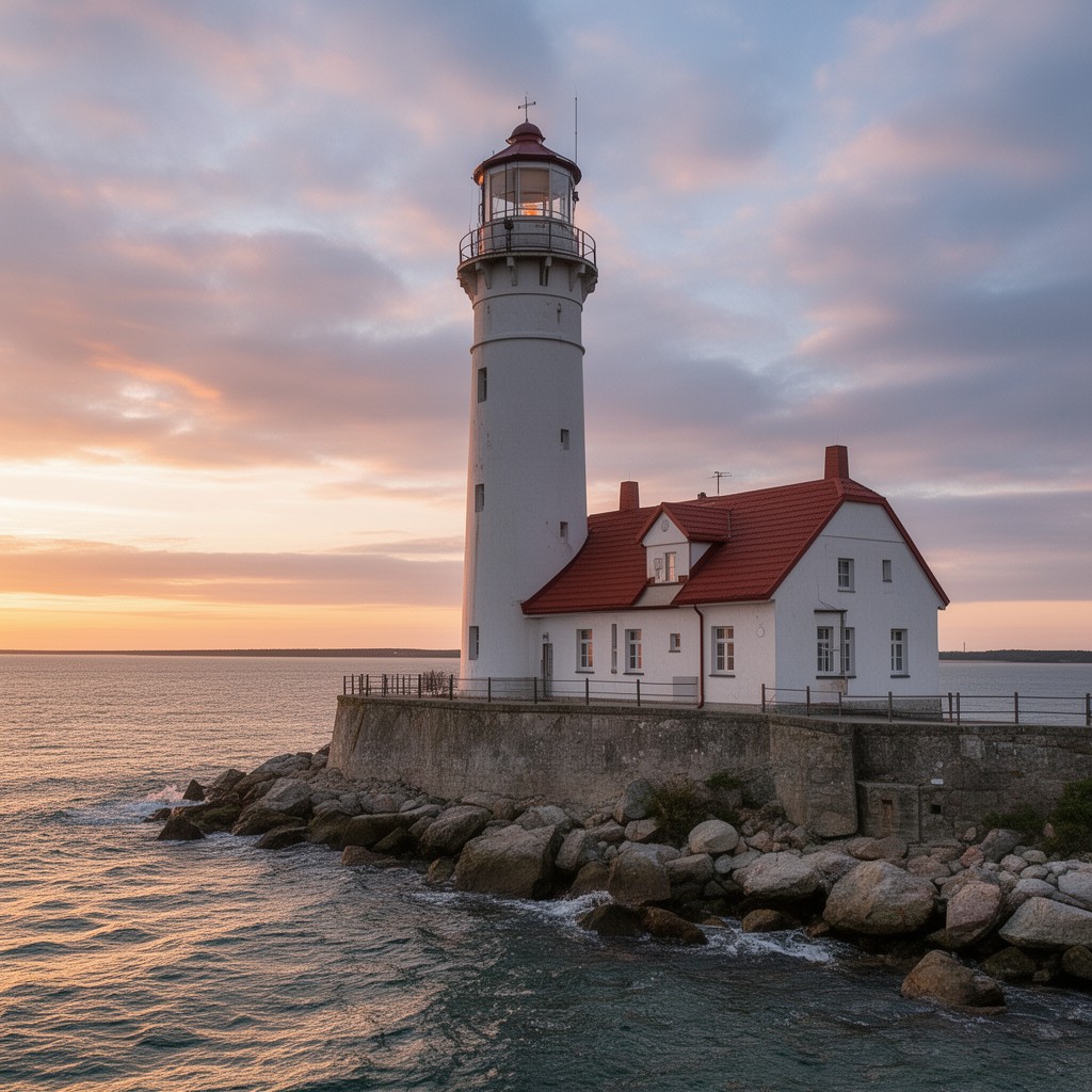 AI-generated illustration of Hel lighthouse