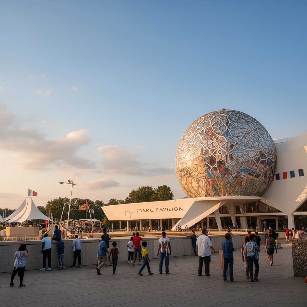 AI-generated illustration of France Pavilion