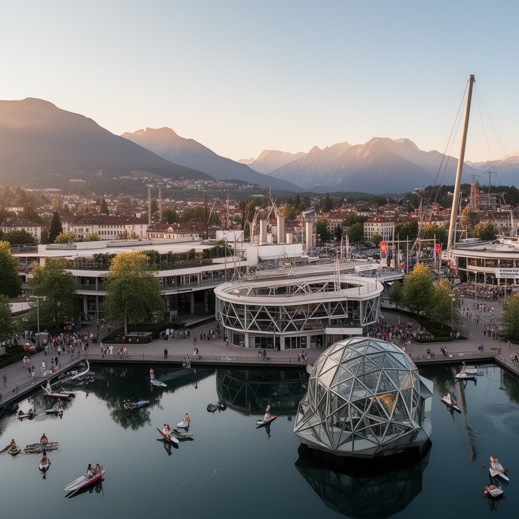 AI-generated illustration of Expo 64 (Lausanne)