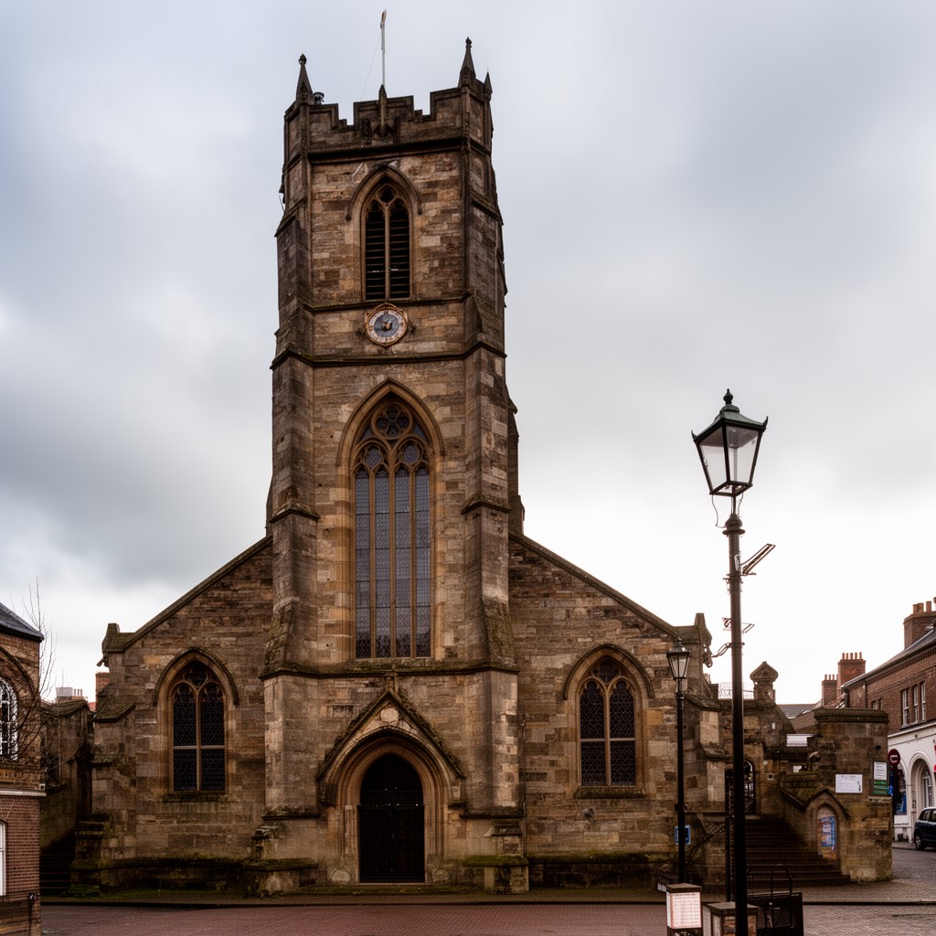 AI-generated illustration of St Mary le Wigford Church