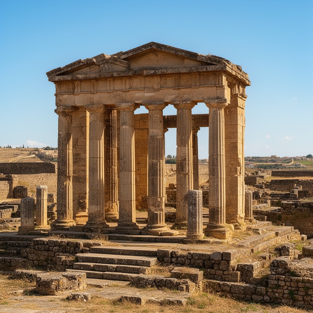 AI-generated illustration of Temple of Saturn