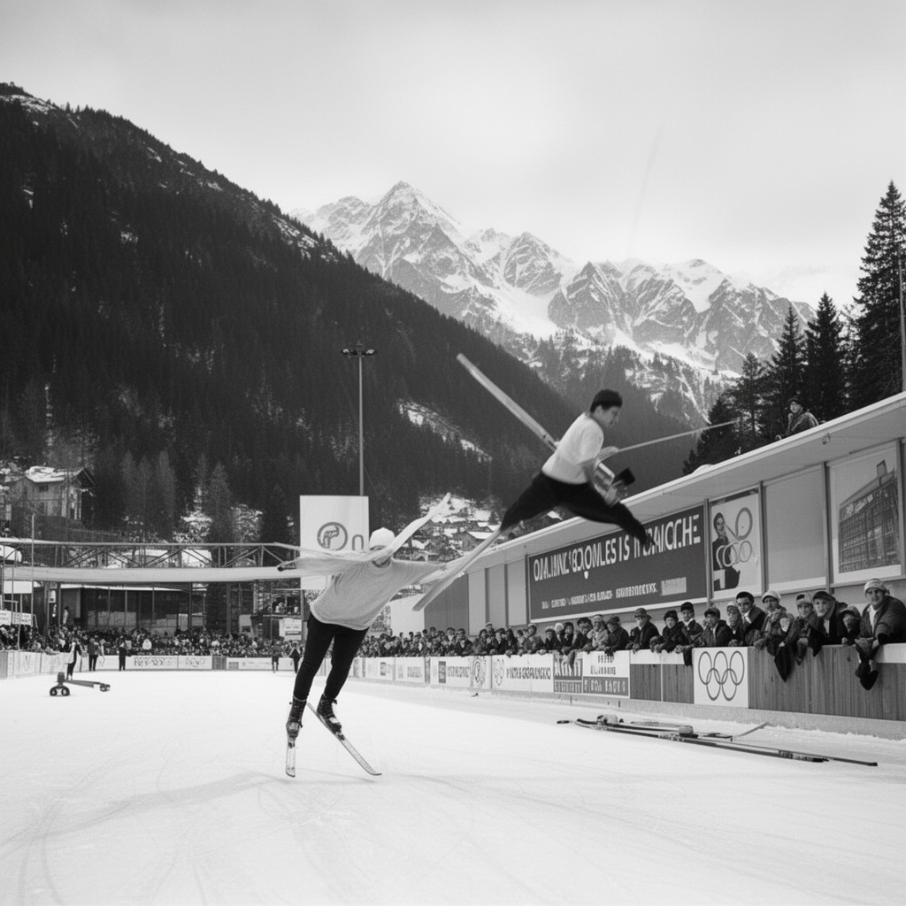 AI-generated illustration of 1964 Winter Olympics
