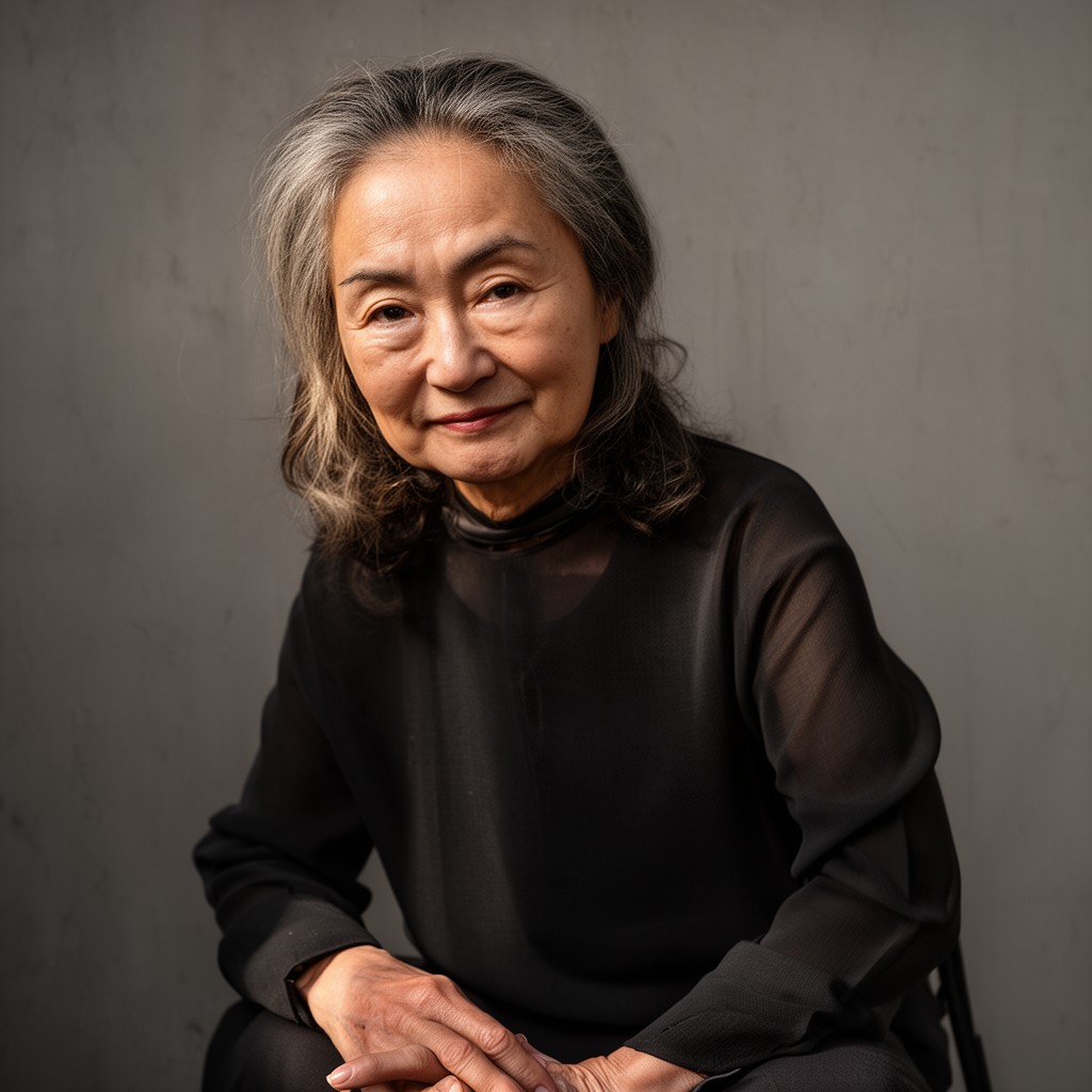 AI-generated illustration of Yoko Ono