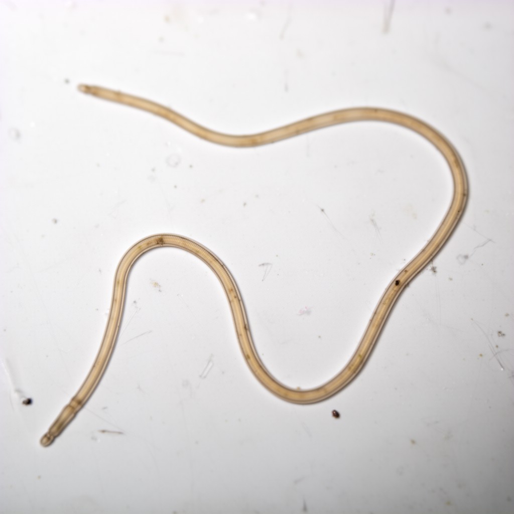 AI-generated illustration of Enterobius vermicularis