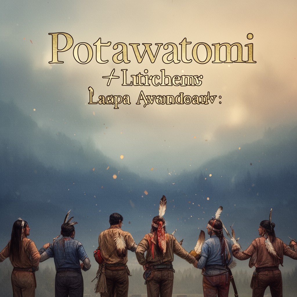AI-generated illustration of Potawatomi language