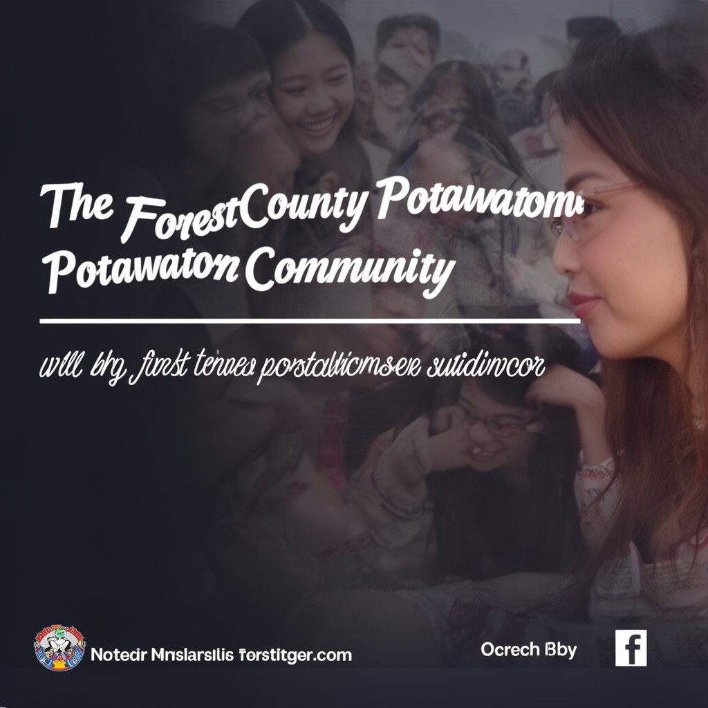 AI-generated illustration of Forest County Potawatomi Community