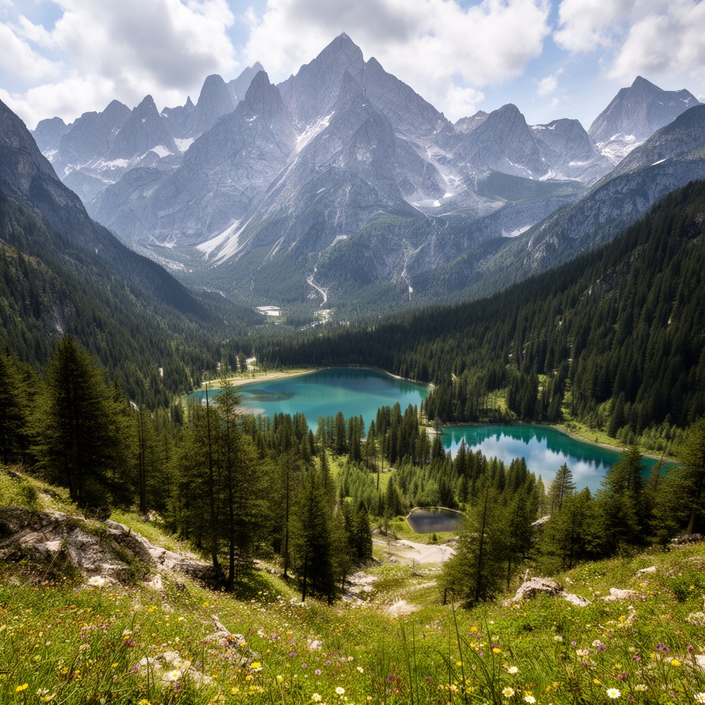 AI-generated illustration of Triglav National Park
