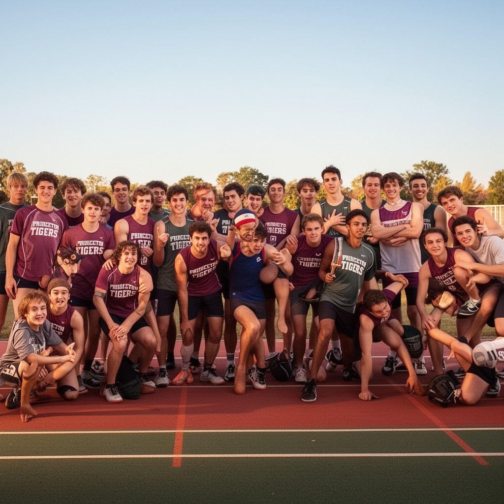 AI-generated illustration of Princeton Tigers men’s track and field
