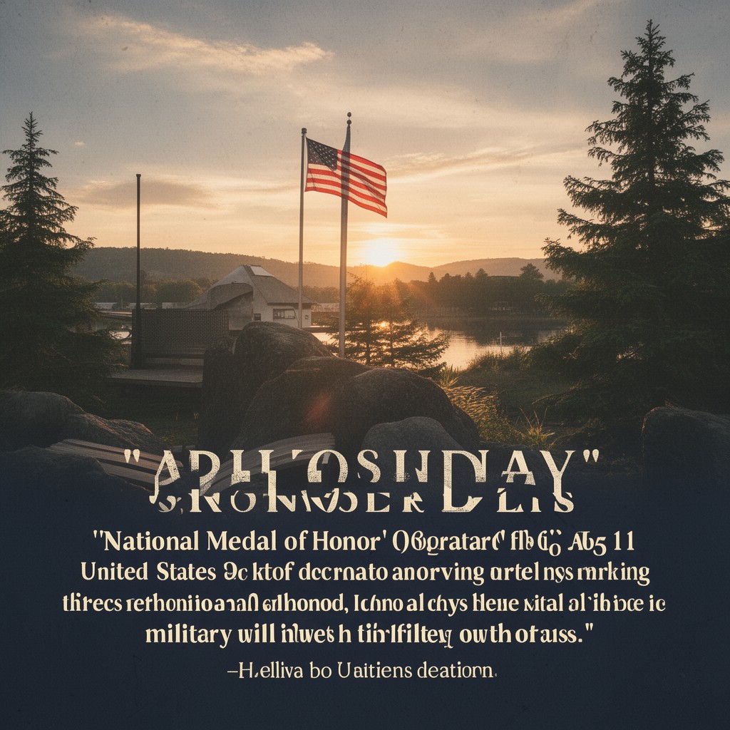 AI-generated illustration of National Medal of Honor Day