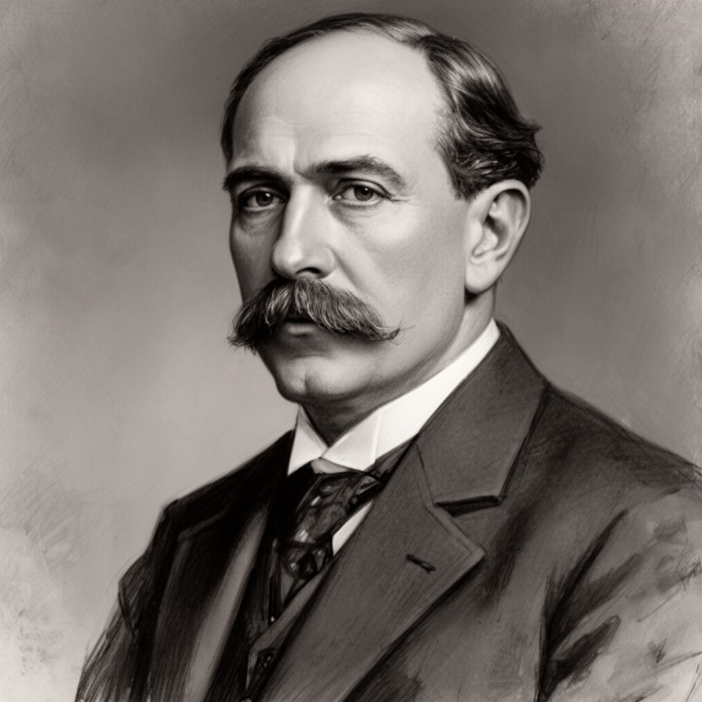 AI-generated illustration of Gottlob Frege
