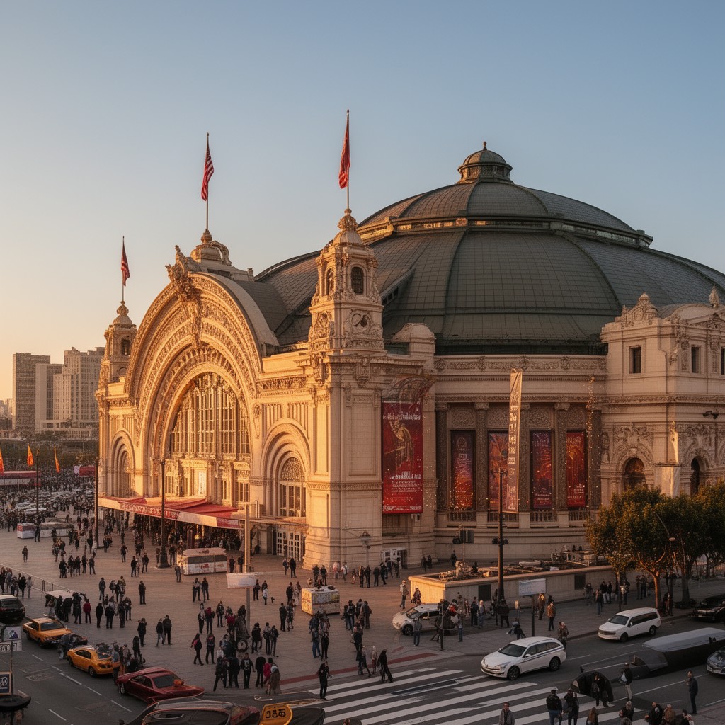AI-generated illustration of Festival Hall