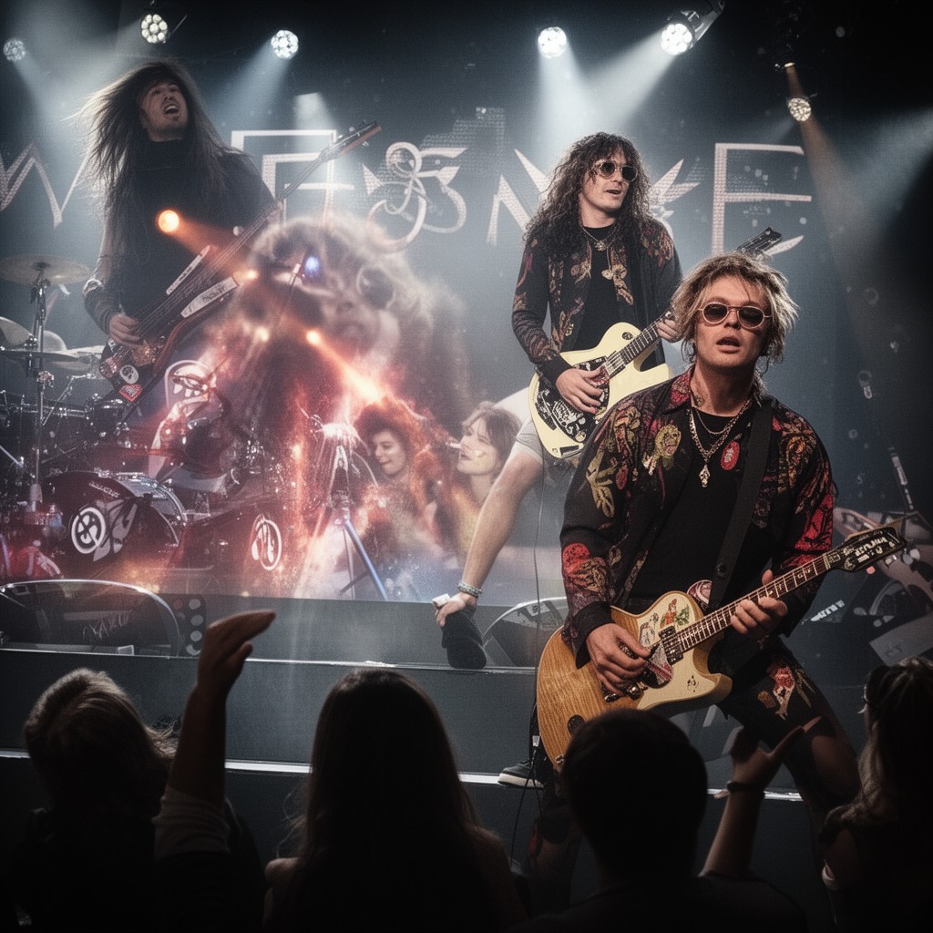 AI-generated illustration of Whitesnake
