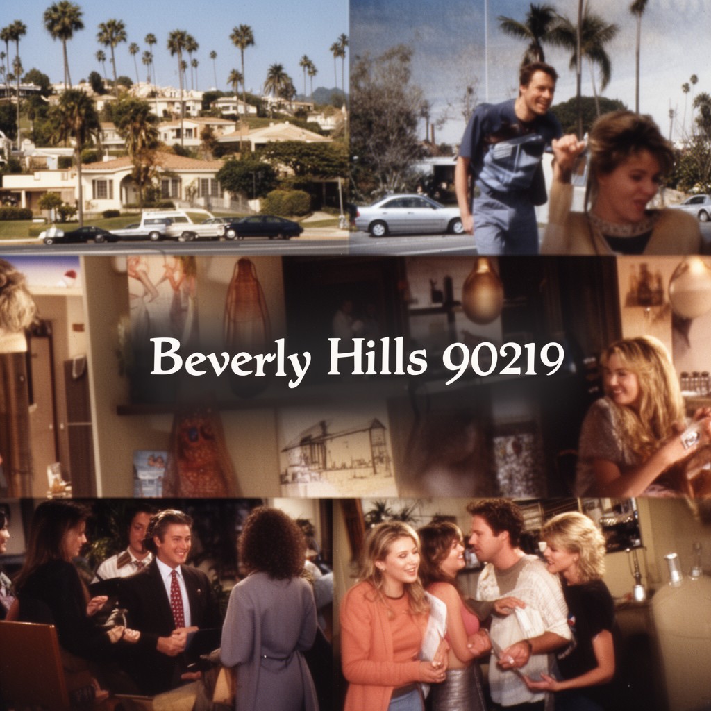 AI-generated illustration of Beverly Hills, 90210
