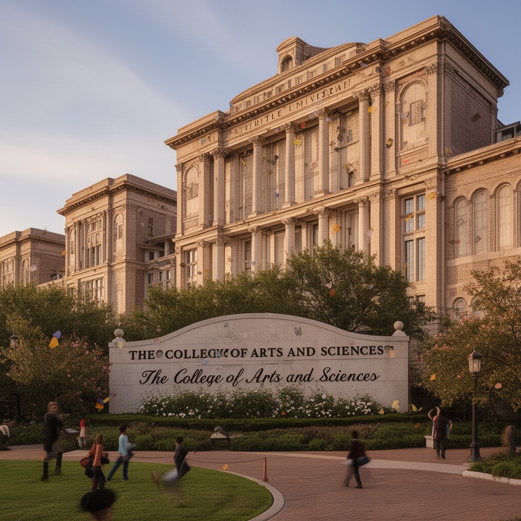 AI-generated illustration of College of Arts and Sciences