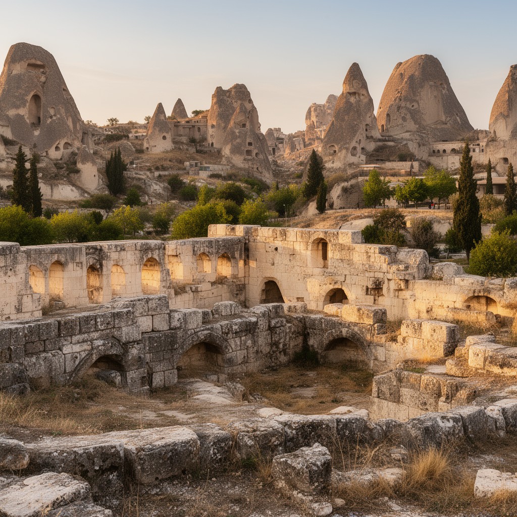 AI-generated illustration of Caesarea in Cappadocia