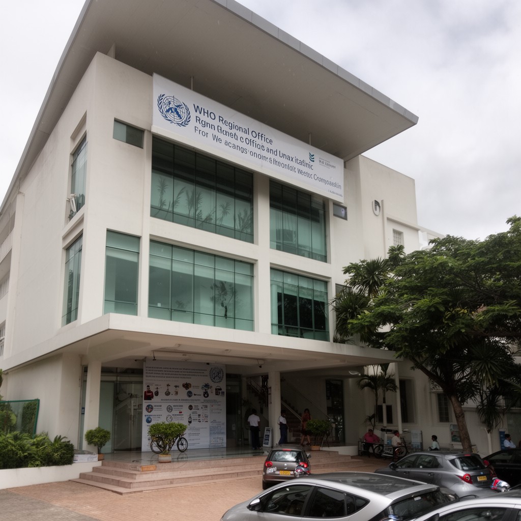 AI-generated illustration of WHO Regional Office for the Western Pacific