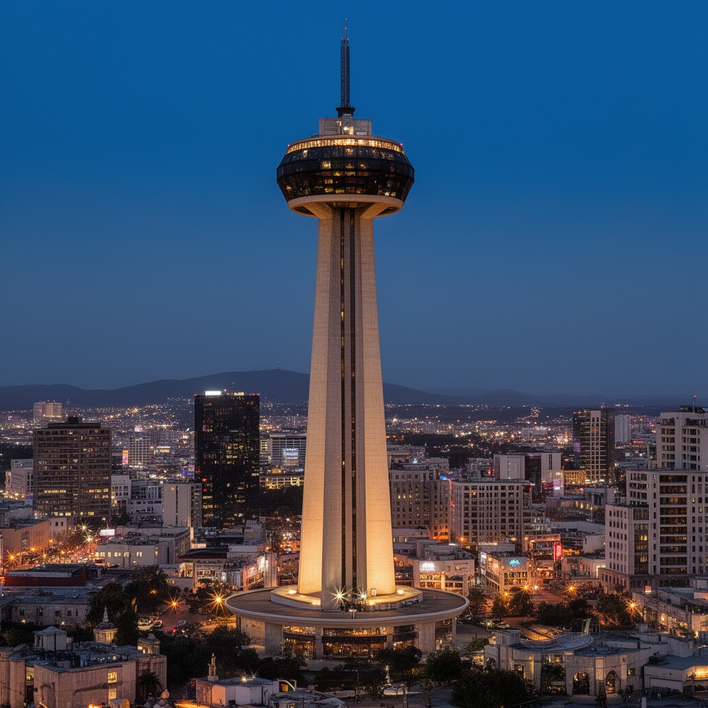 AI-generated illustration of Tower of the Americas