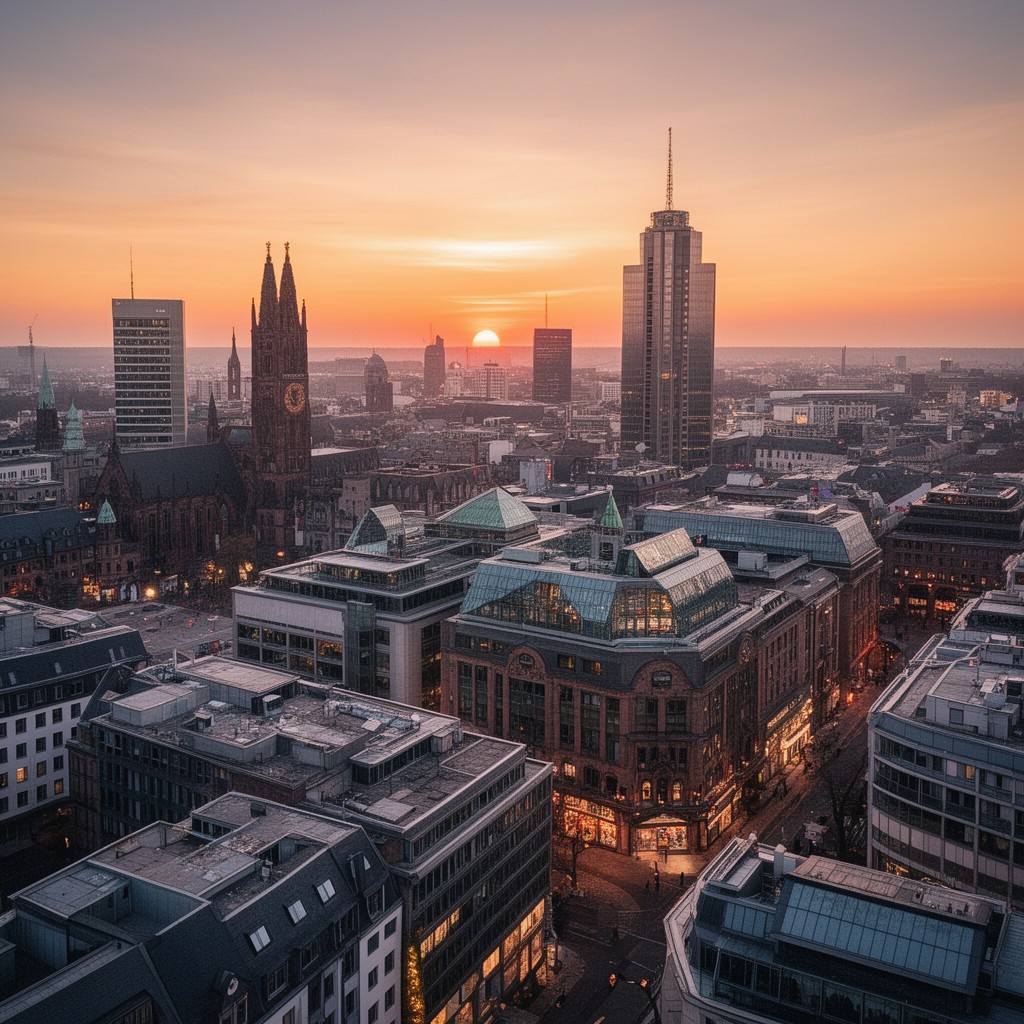 AI-generated illustration of Innenstadt