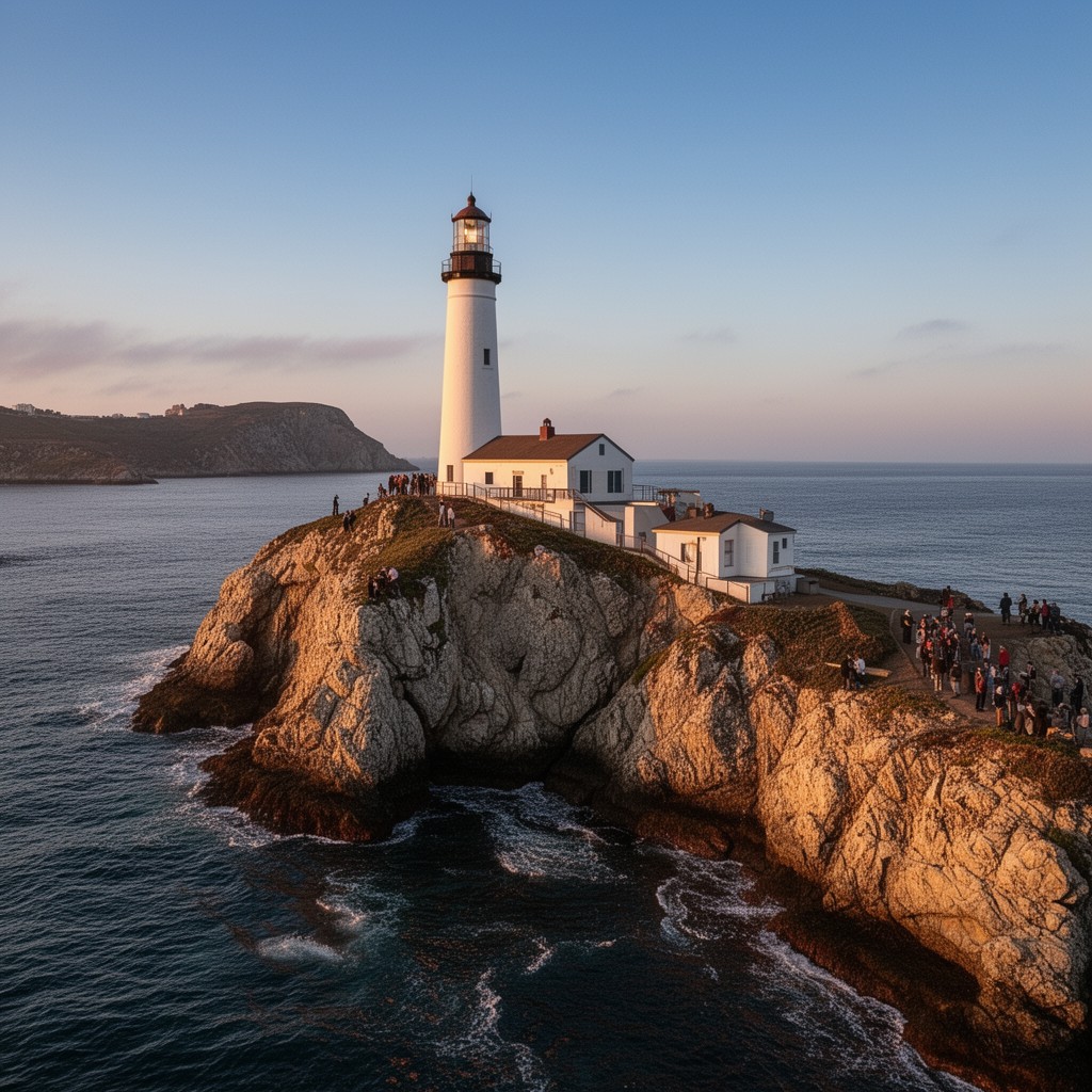 AI-generated illustration of Anacapa Island Lighthouse