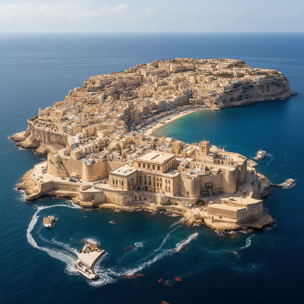 AI-generated illustration of Malta