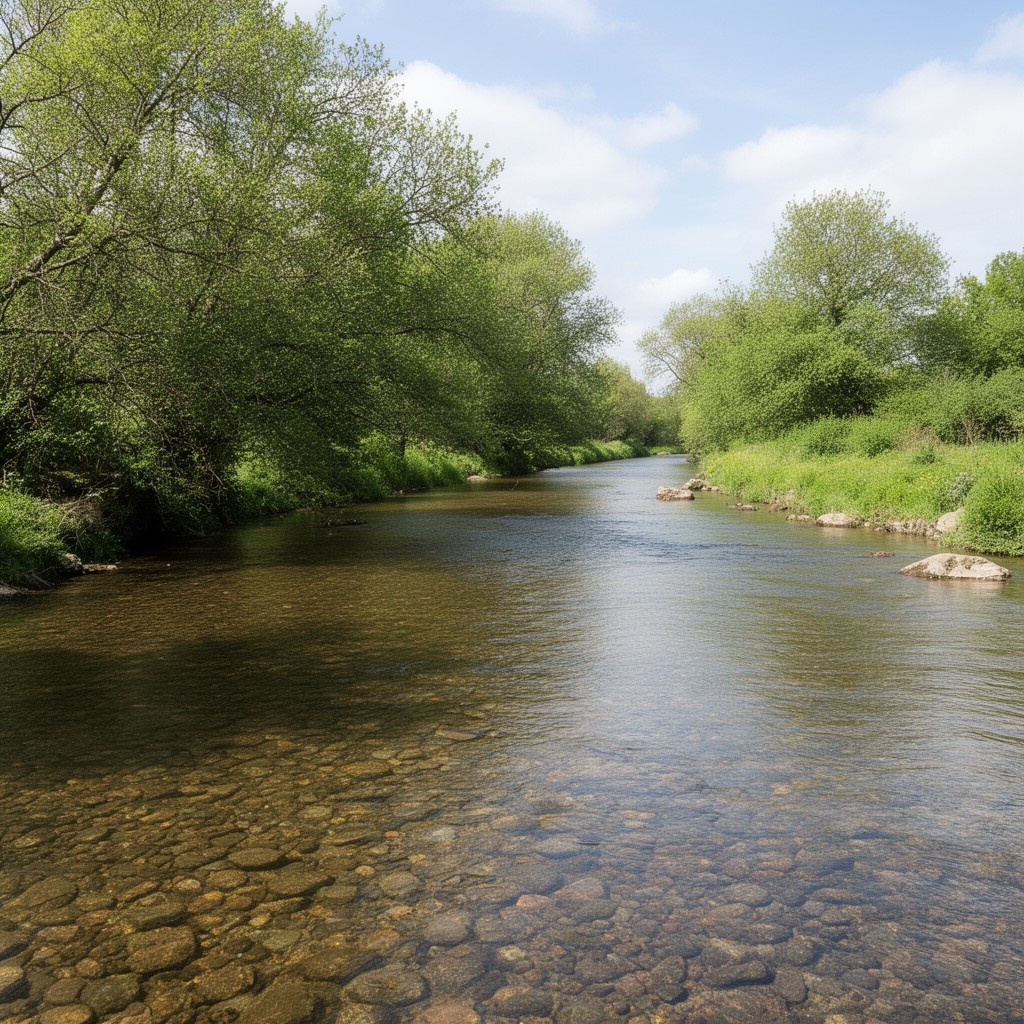 AI-generated illustration of River Test