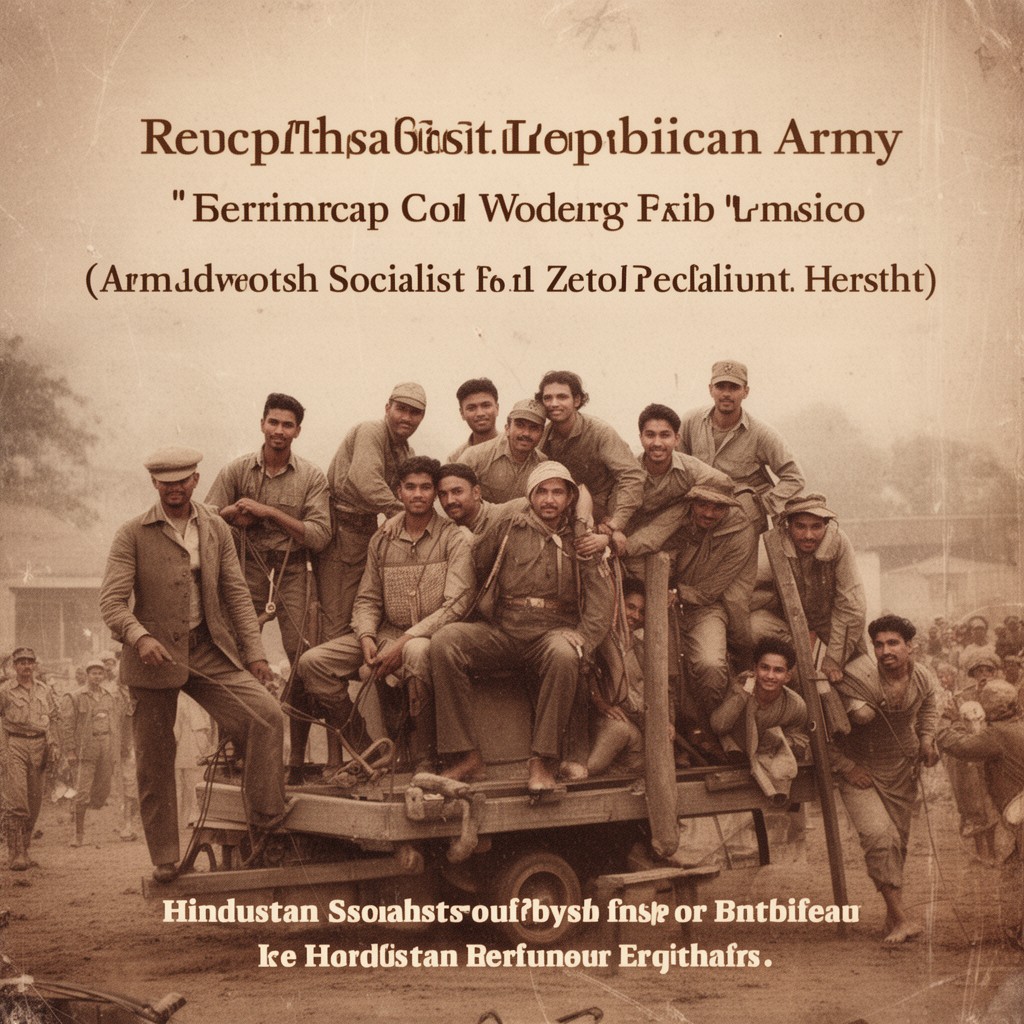 AI-generated illustration of Hindustan Socialist Republican Army