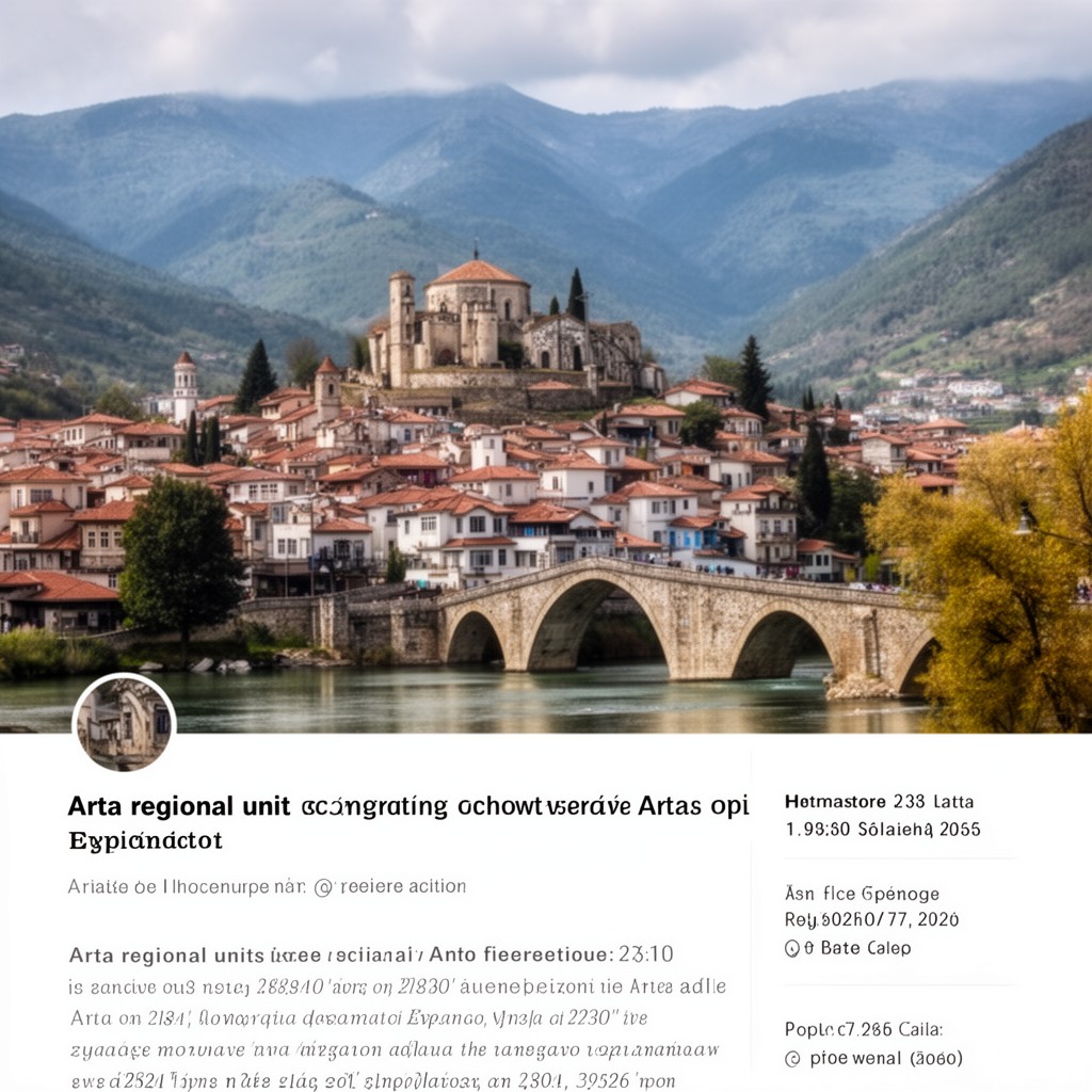 AI-generated illustration of Arta regional unit